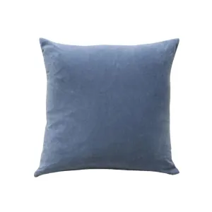 Alsace Velvet Cushion | Dusty Blue