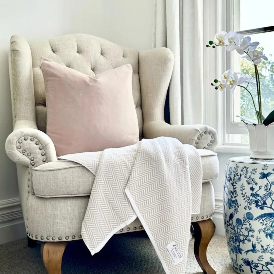 Alsace Velvet Cushion | Rose