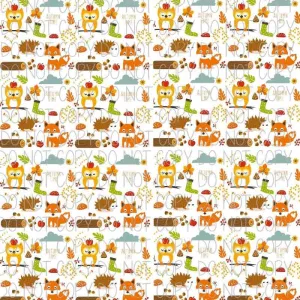 Autumn Time Patterned Heat Transfer Vinyl (HTV)