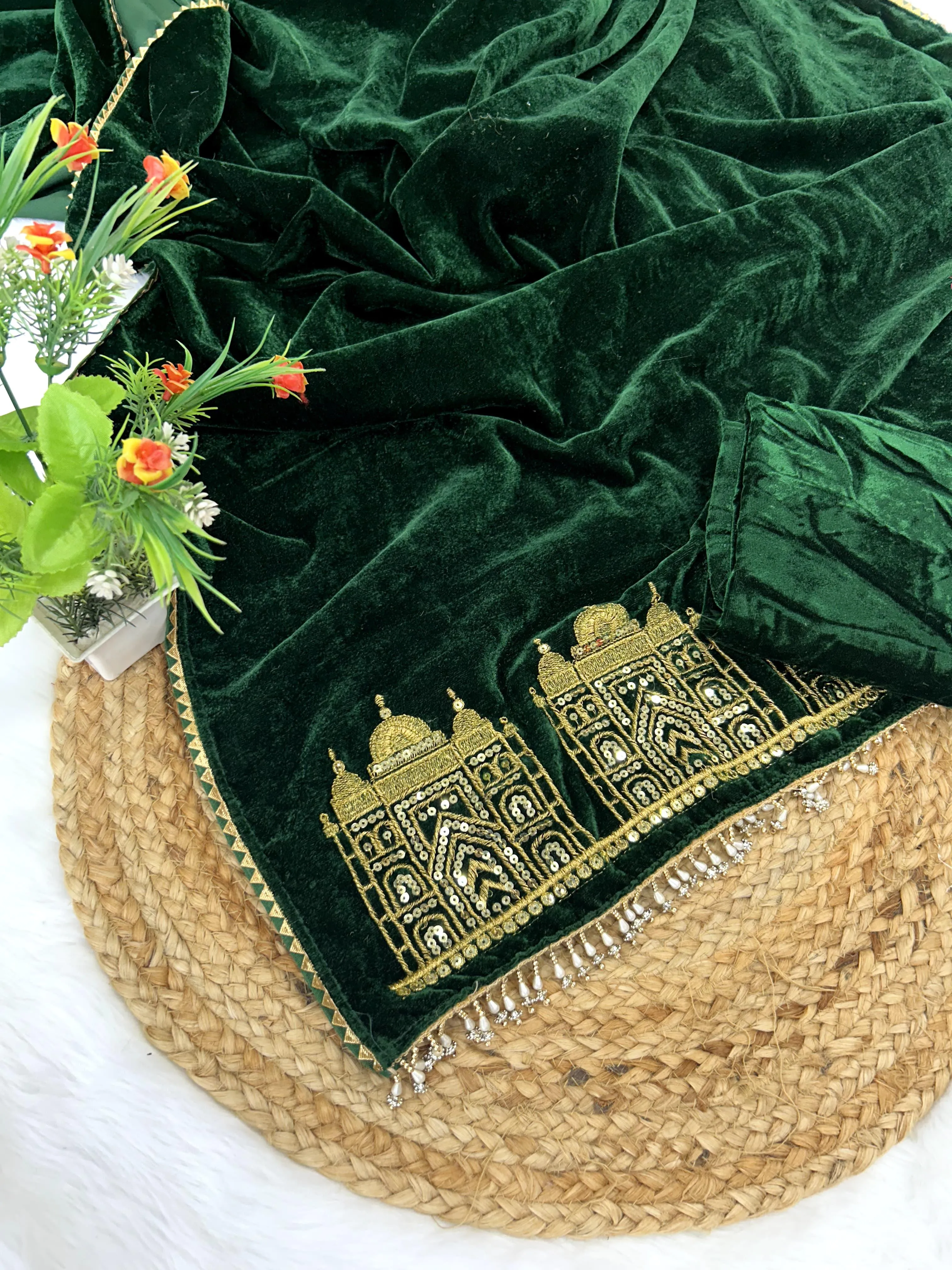 Beautiful Designer Viscose velvet Silk Saree
