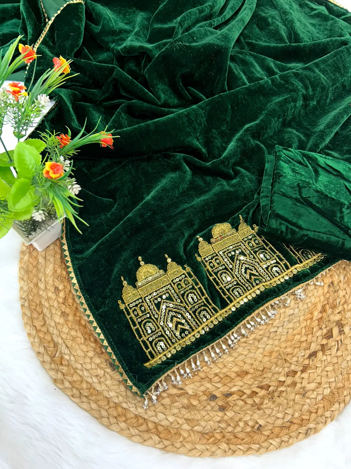Beautiful Designer Viscose velvet Silk Saree