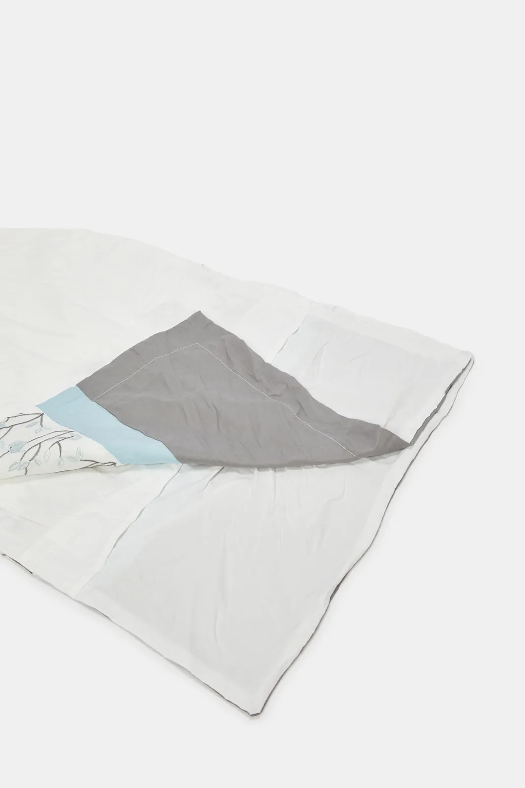 Blue 6 Piece Embroidery Comforter Set (King Size)
