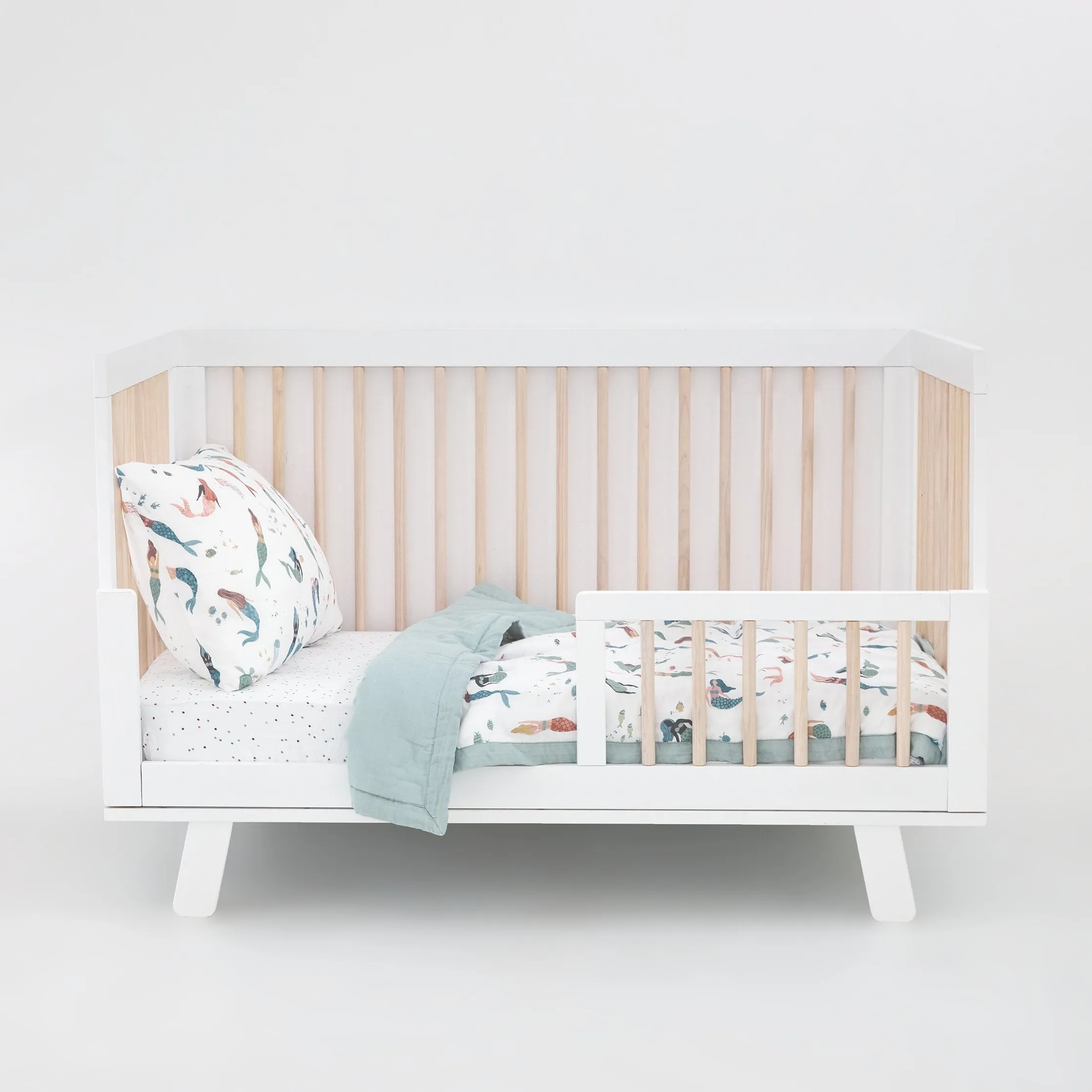 Cotton Muslin Toddler Comforter - Mermaid Party
