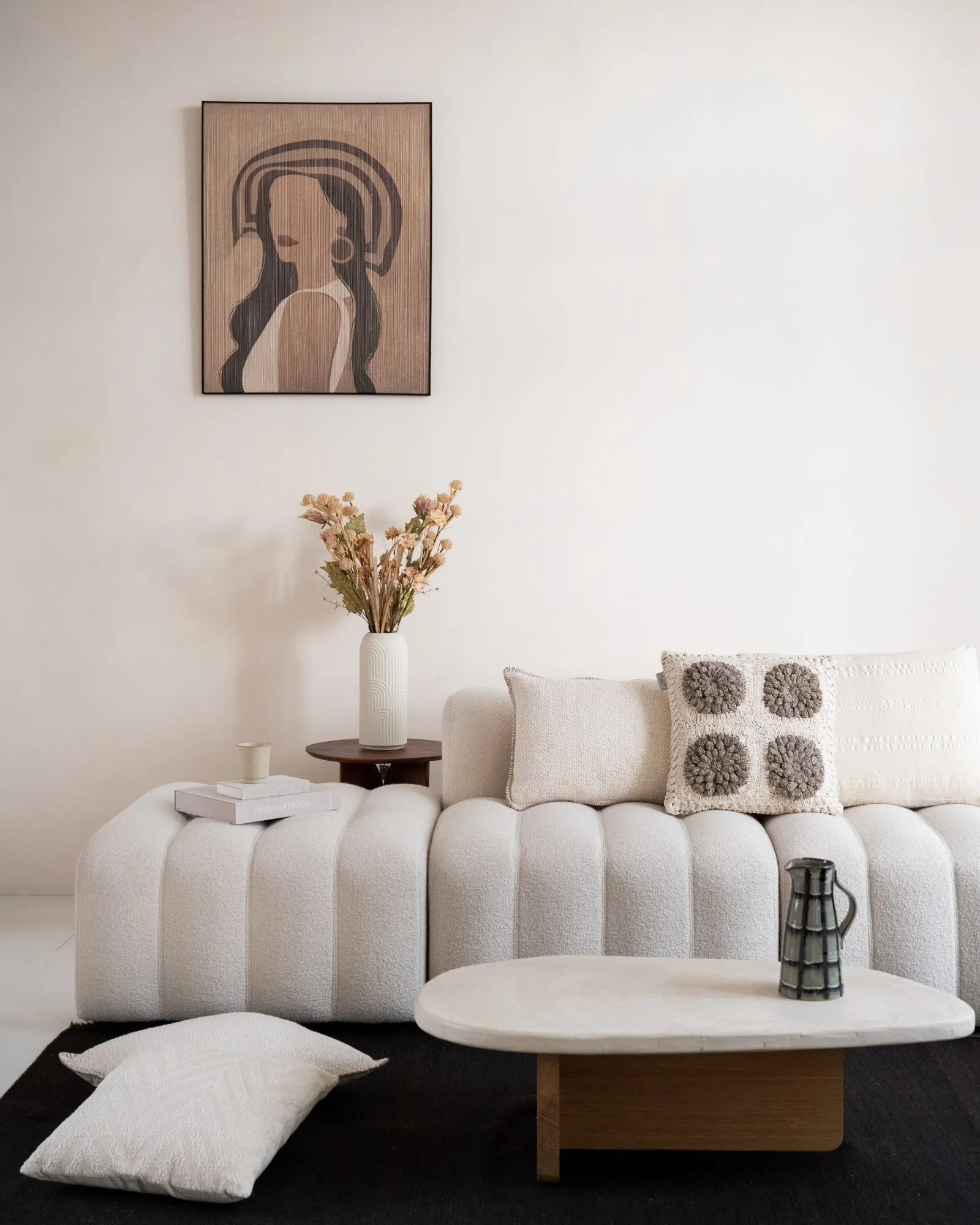 Cushion Ivory Four Cotton