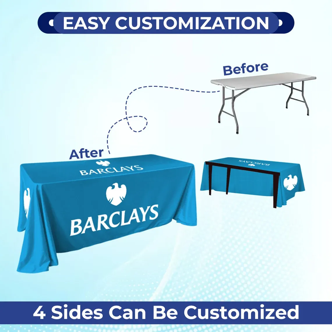 Custom Table Cover Rectangle Personalized Tablecloth
