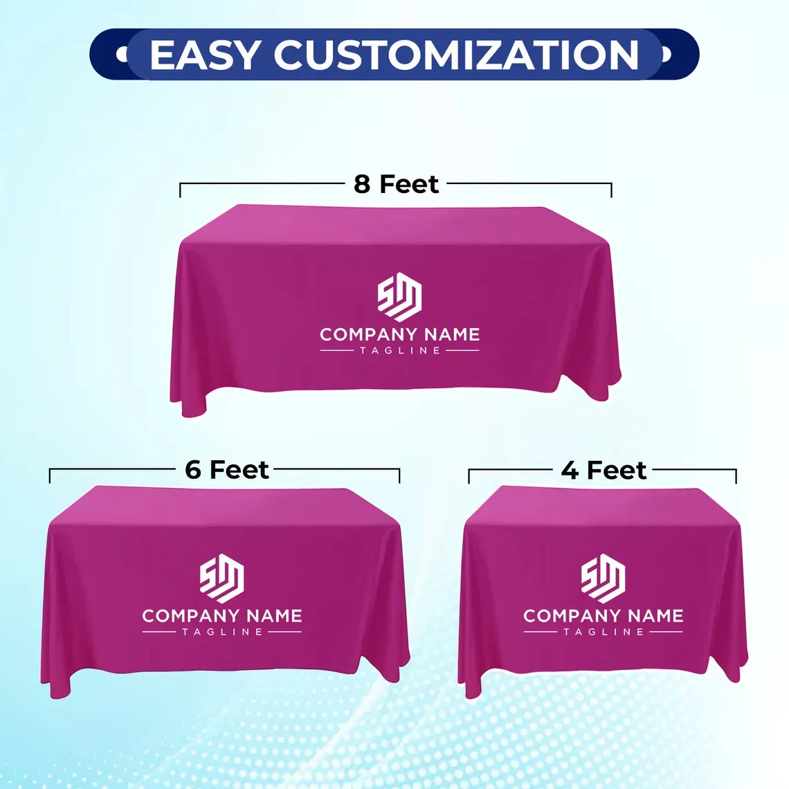 Custom Table Cover Rectangle Personalized Tablecloth
