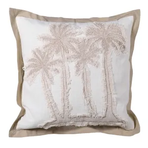 Embroidered Palm Tree Cushion