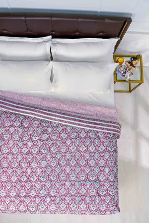 Eshika Jaal Red Cotton Muslin Quilt
