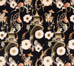 Euphoria Velvet Secret Garden Fabric