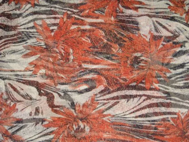 Floral- Moonlight Printed Tulle