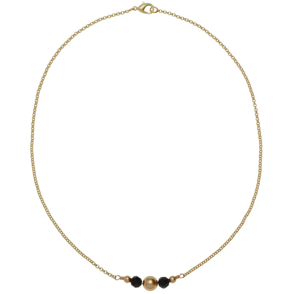 Gilded New Year's Eve Necklace