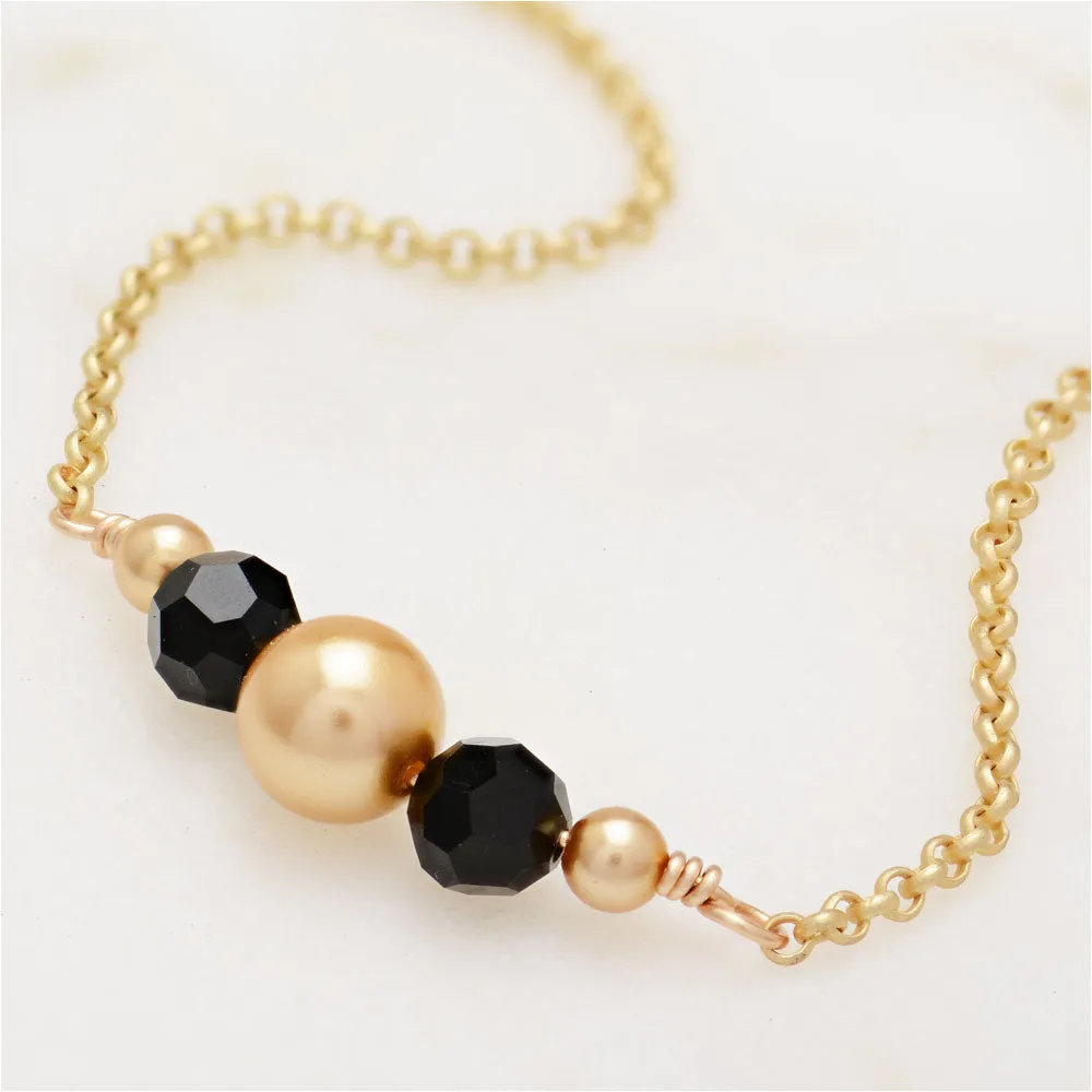 Gilded New Year's Eve Necklace