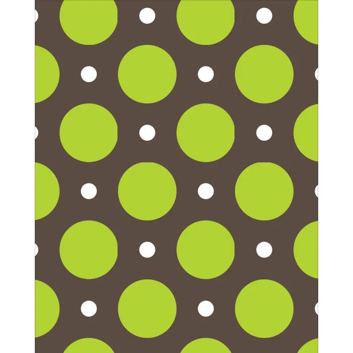 Green & White Polka Dots Printed Backdrop