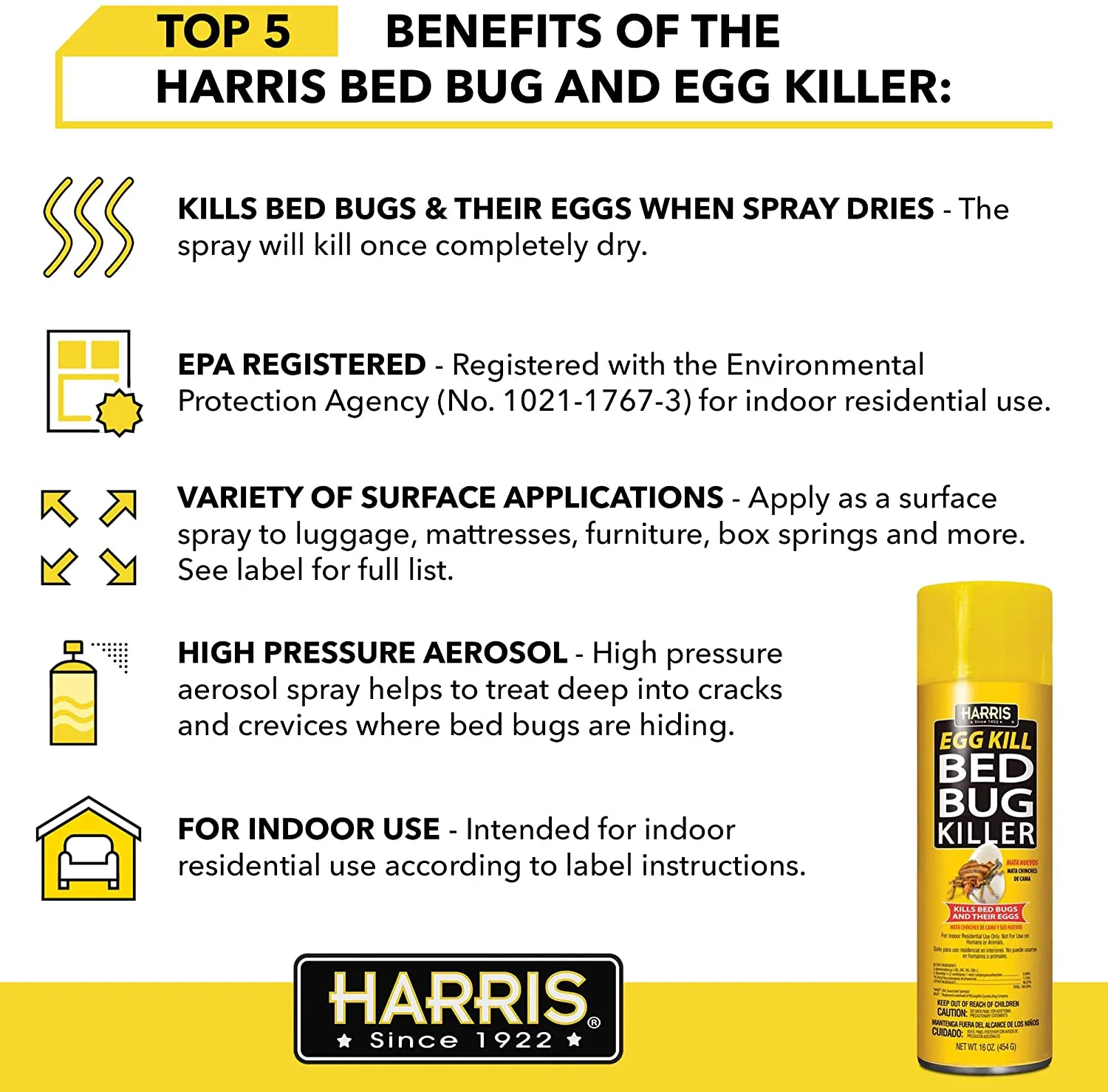 Harris Egg Kill Bed Bug Killer (16oz)