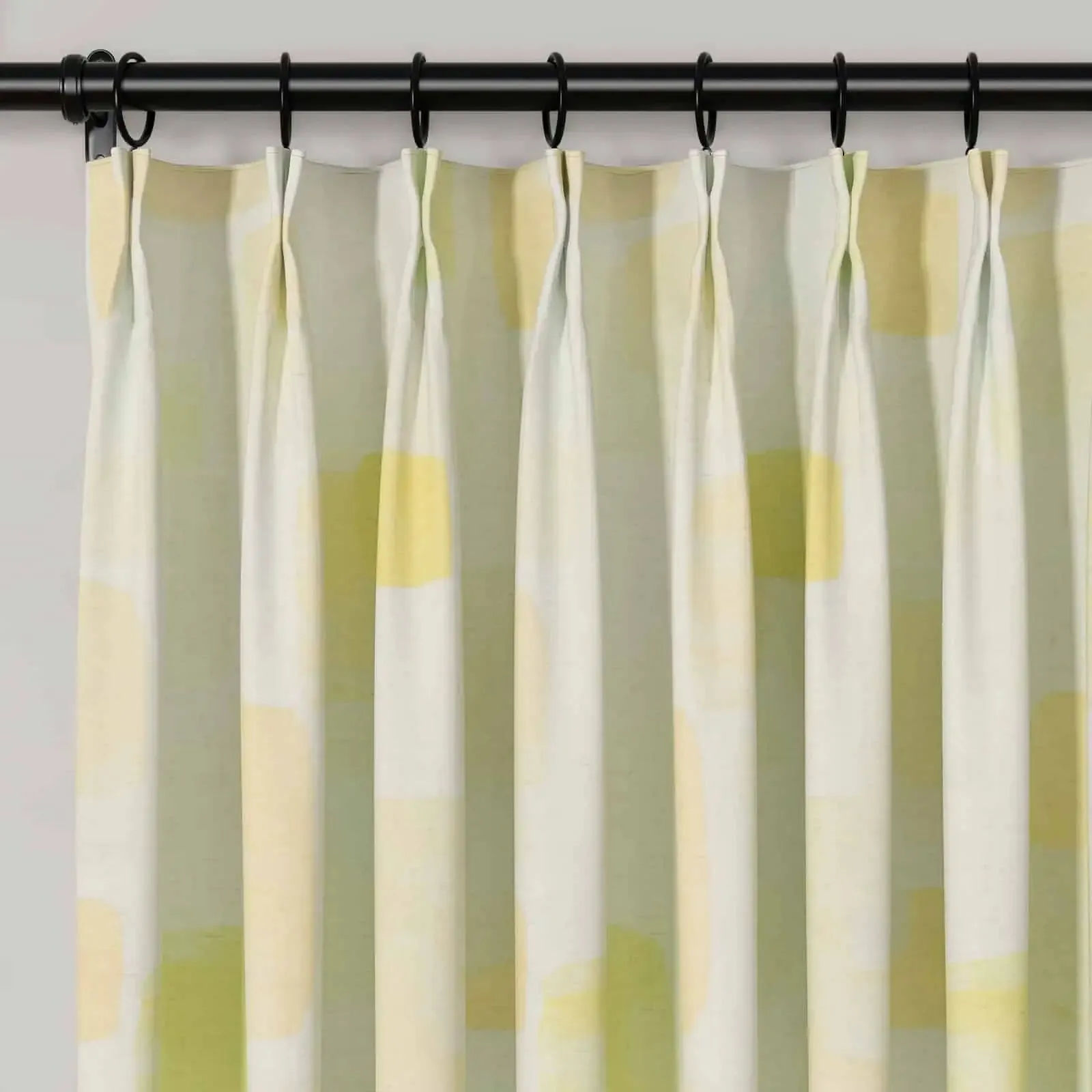 Holly Botanical Serenity Patterned Boho Curtains Pleated