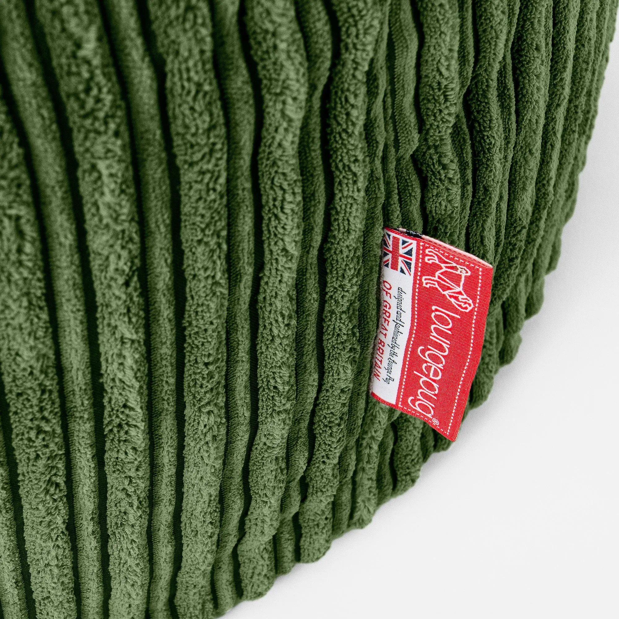 Hug Pillow - Cord Forest Green