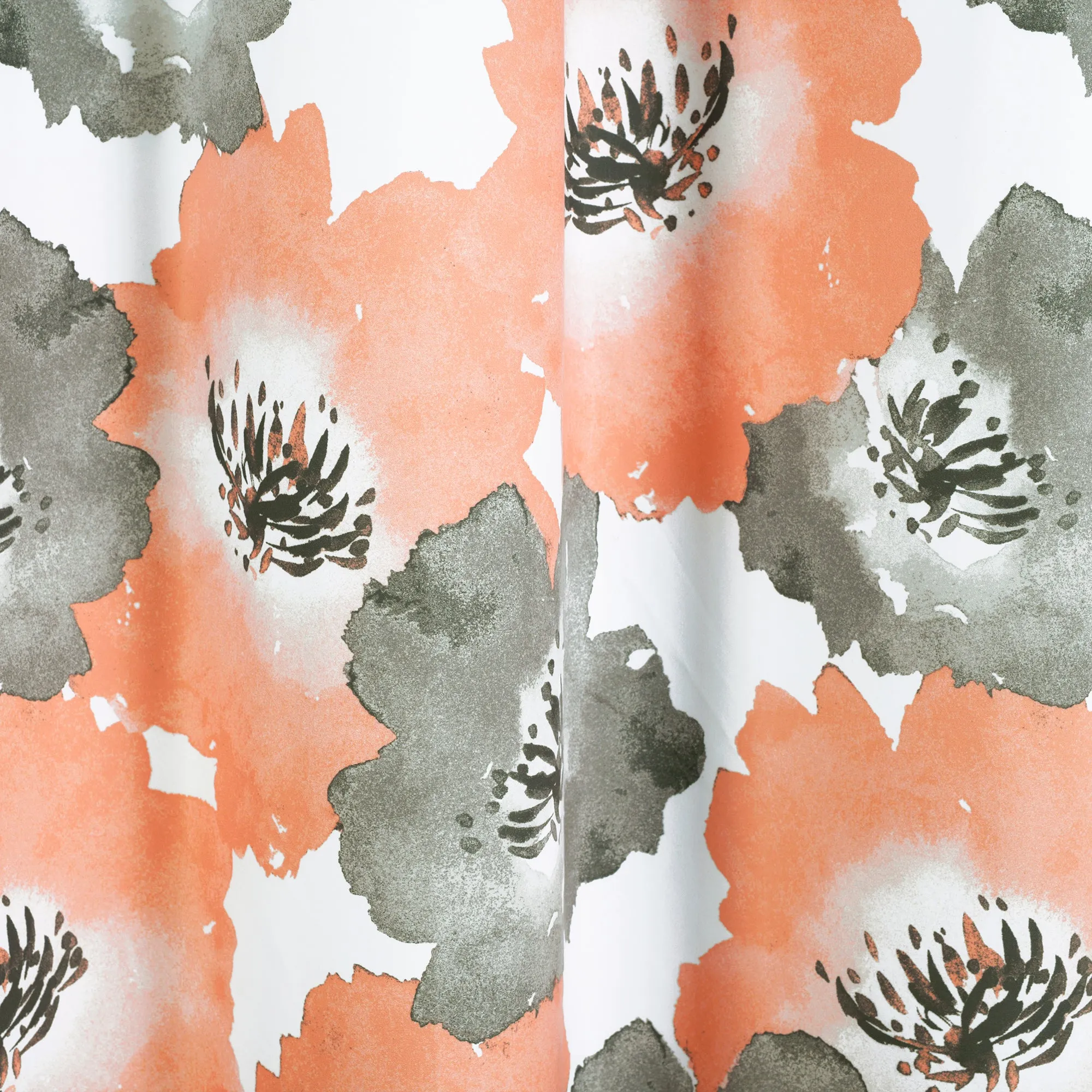 Julie Floral Insulated Grommet Blackout Window Curtain Panels