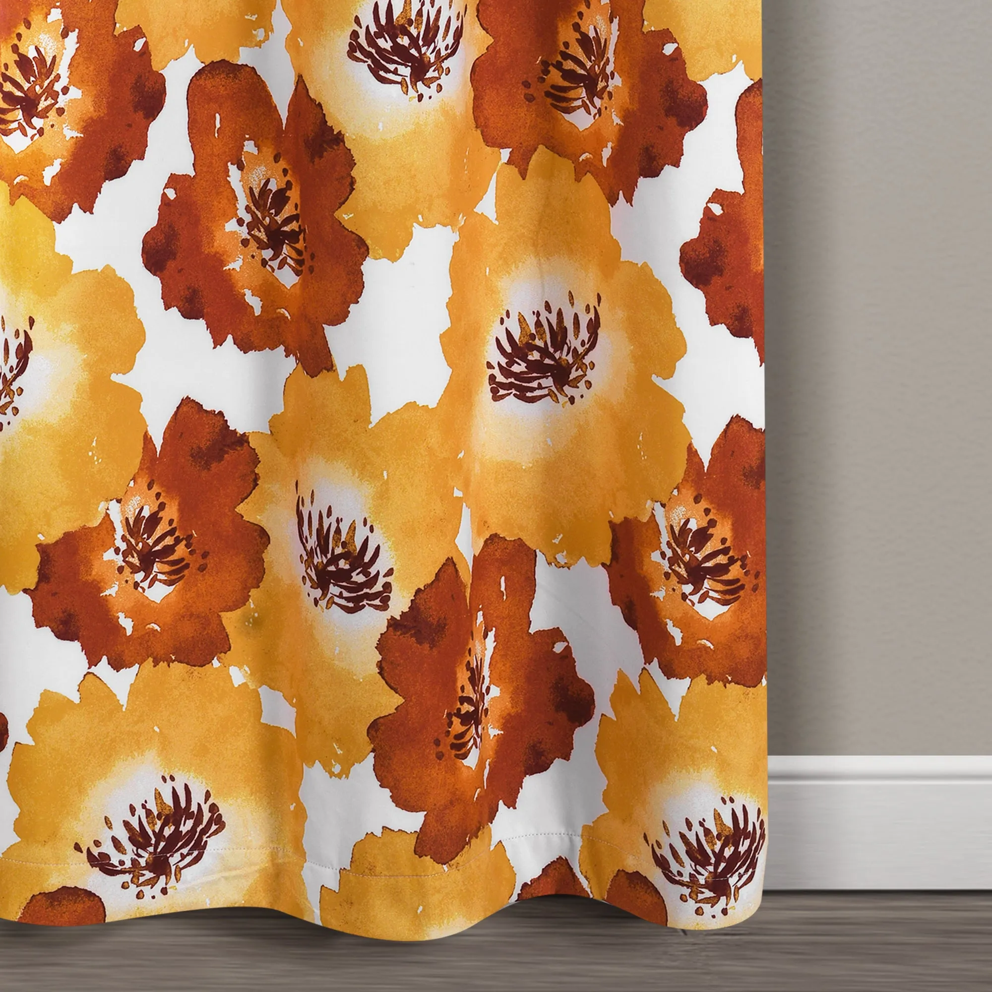 Julie Floral Insulated Grommet Blackout Window Curtain Panels