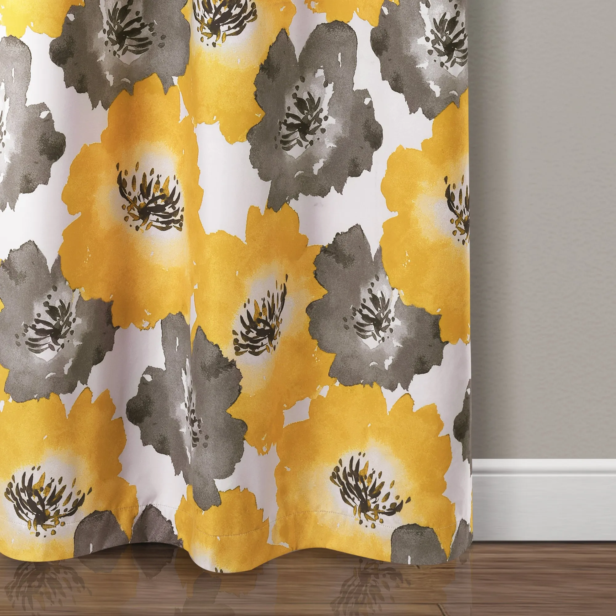 Julie Floral Insulated Grommet Blackout Window Curtain Panels