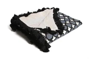 Kantha Spot Quilt in Grey - Double & King