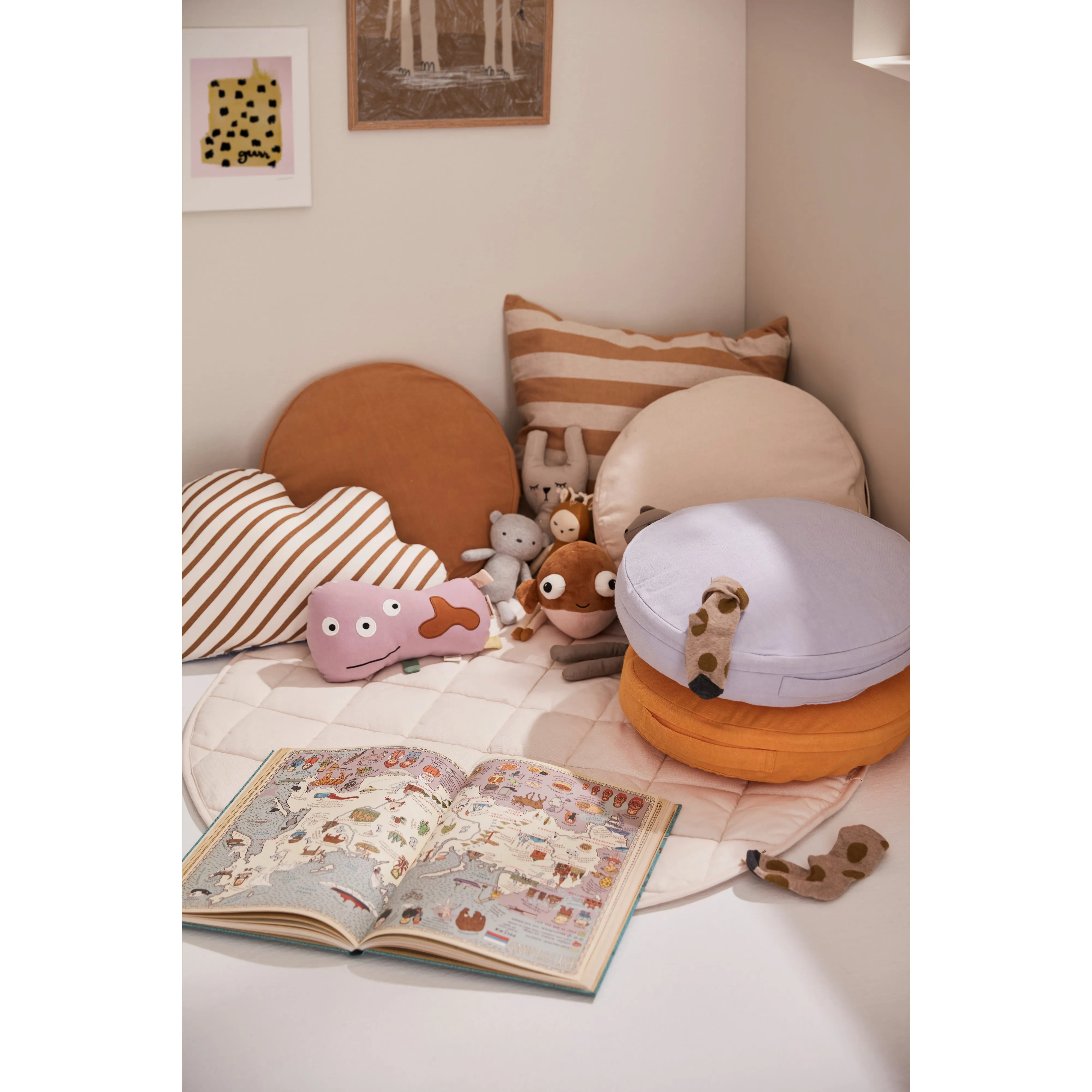 Kid's Concept Floor Cushion 40 cm Off White