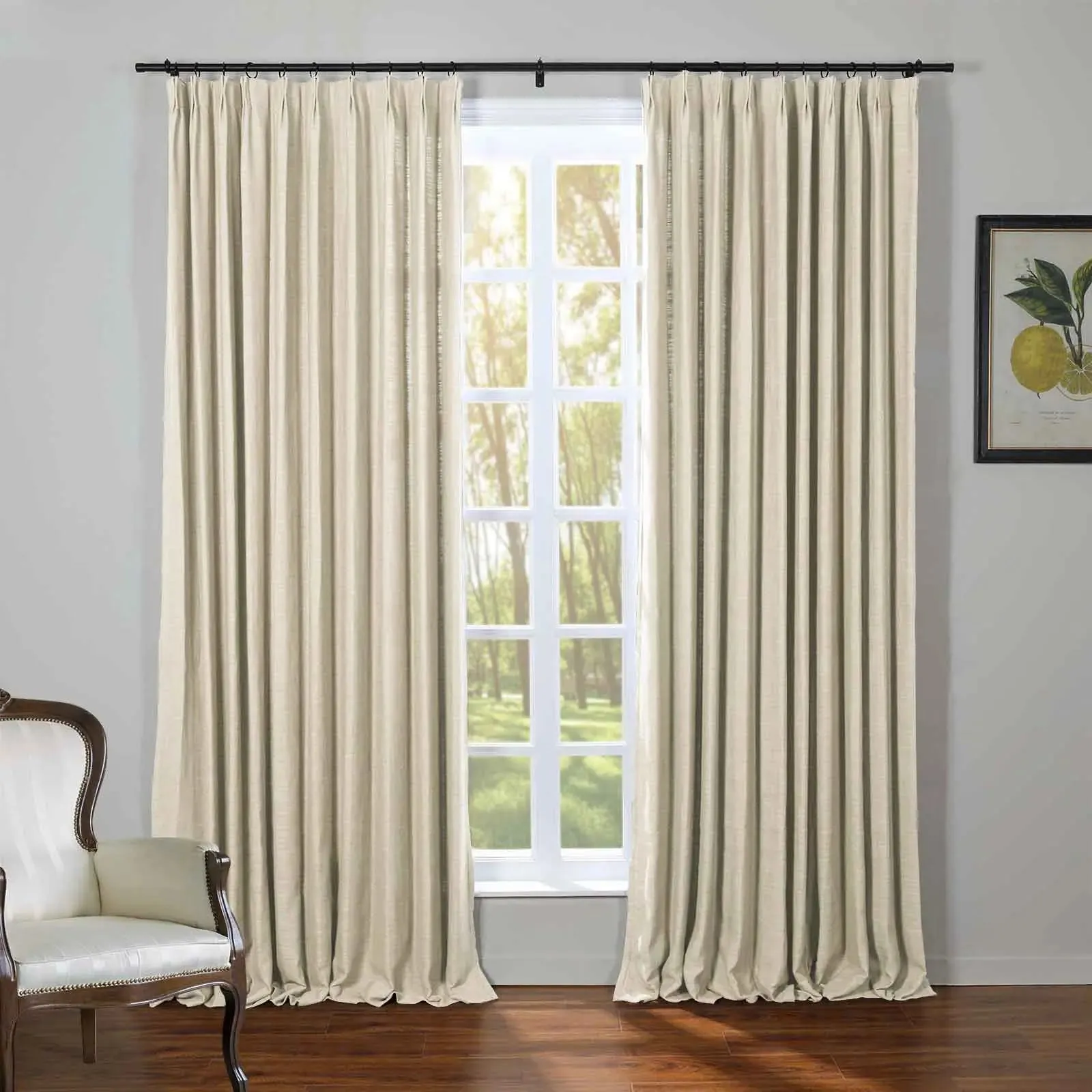 Kyla Linen Drapery Pleated