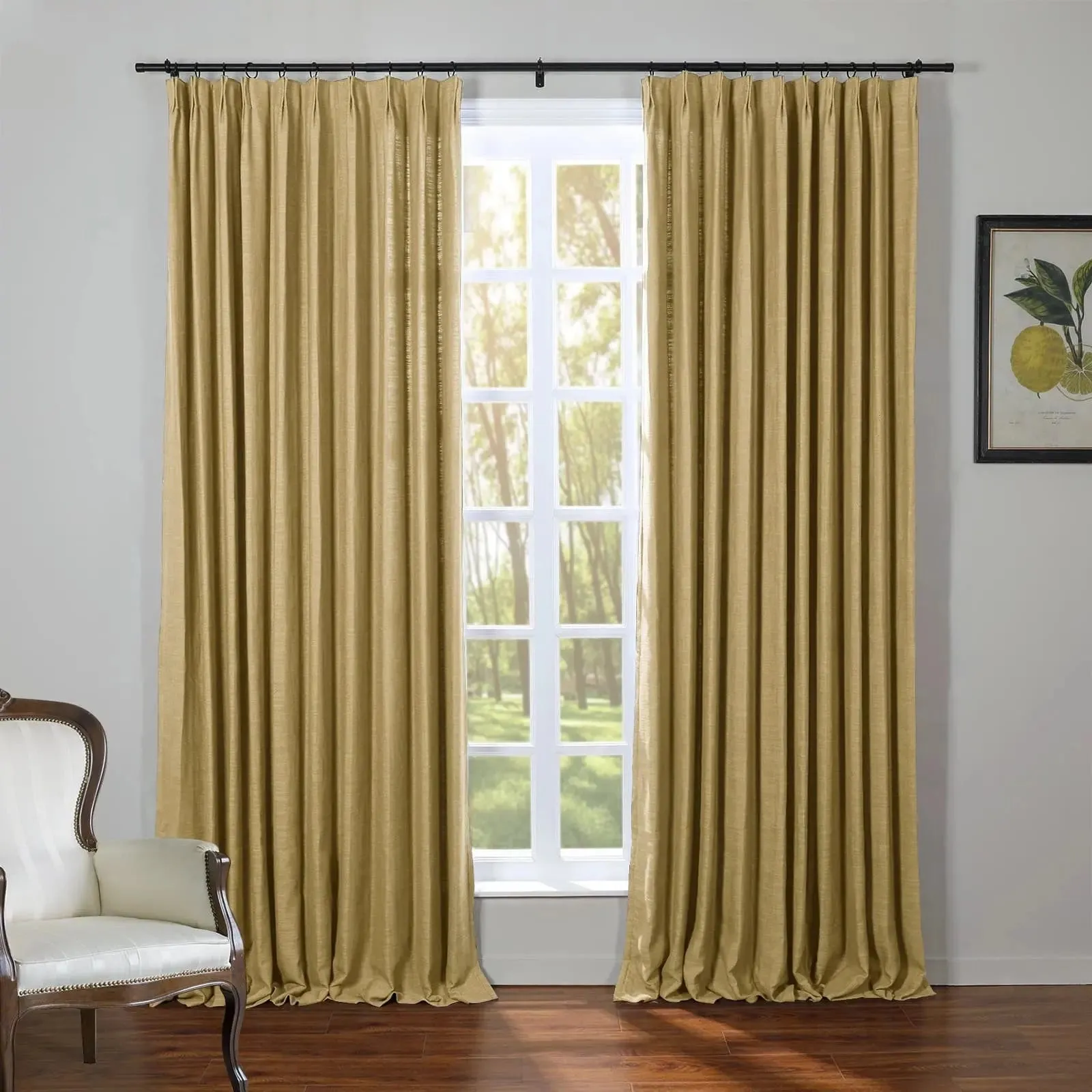 Kyla Linen Drapery Pleated