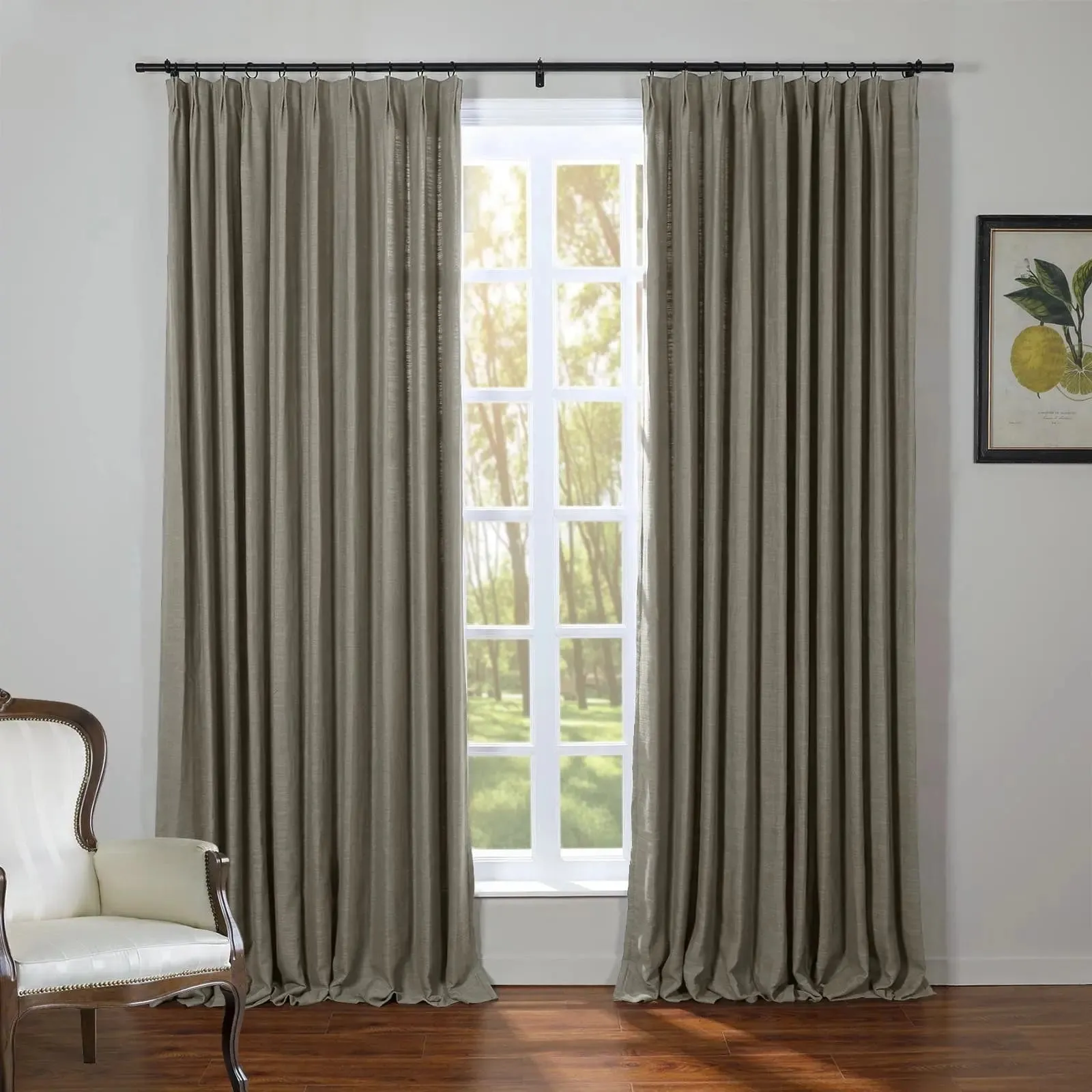 Kyla Linen Drapery Pleated