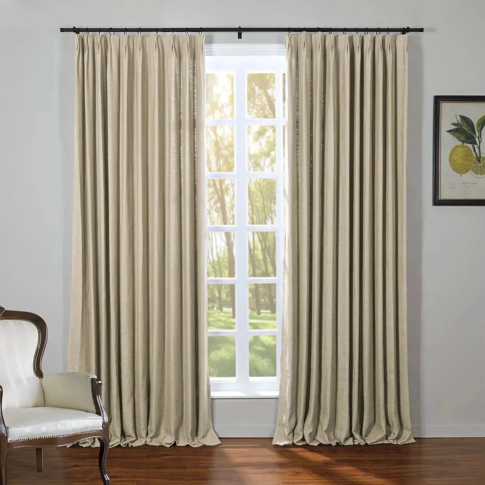 Kyla Linen Drapery Pleated