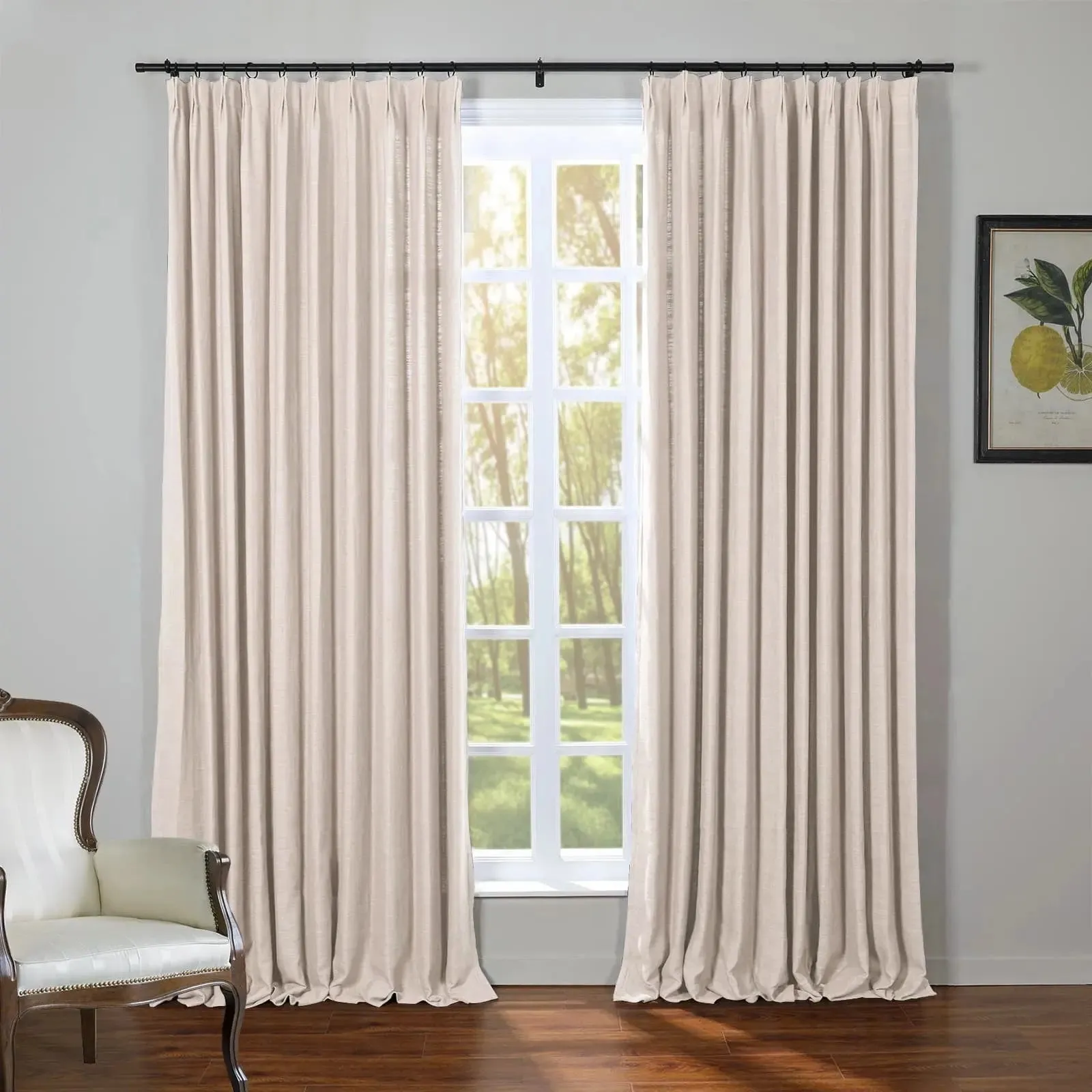Kyla Linen Drapery Pleated