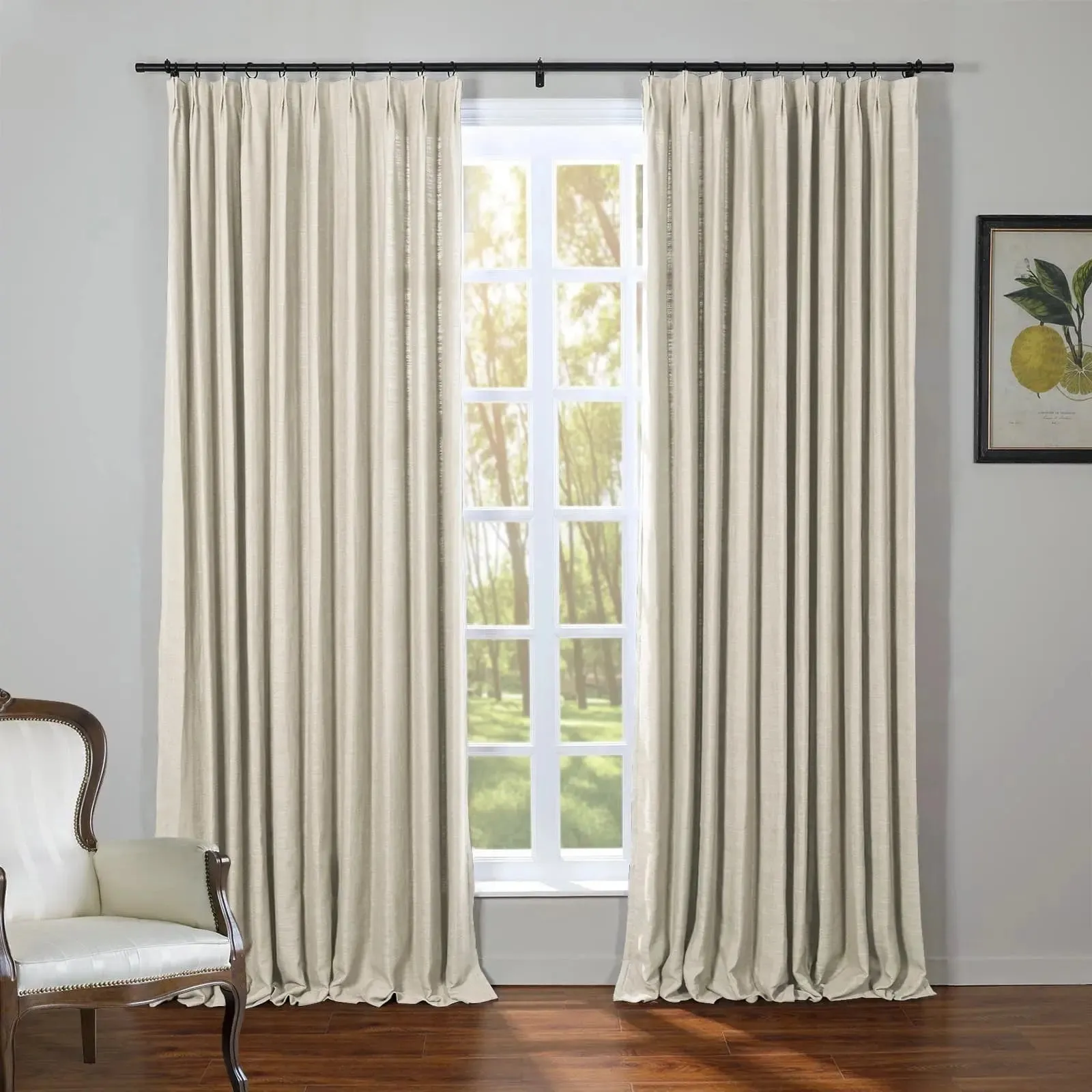 Kyla Linen Drapery Pleated