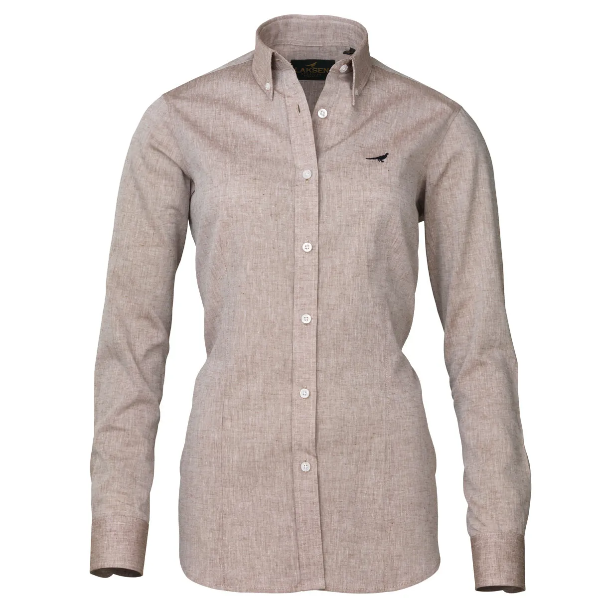 Laksen Ladies Bath Linen Shirt - Camel