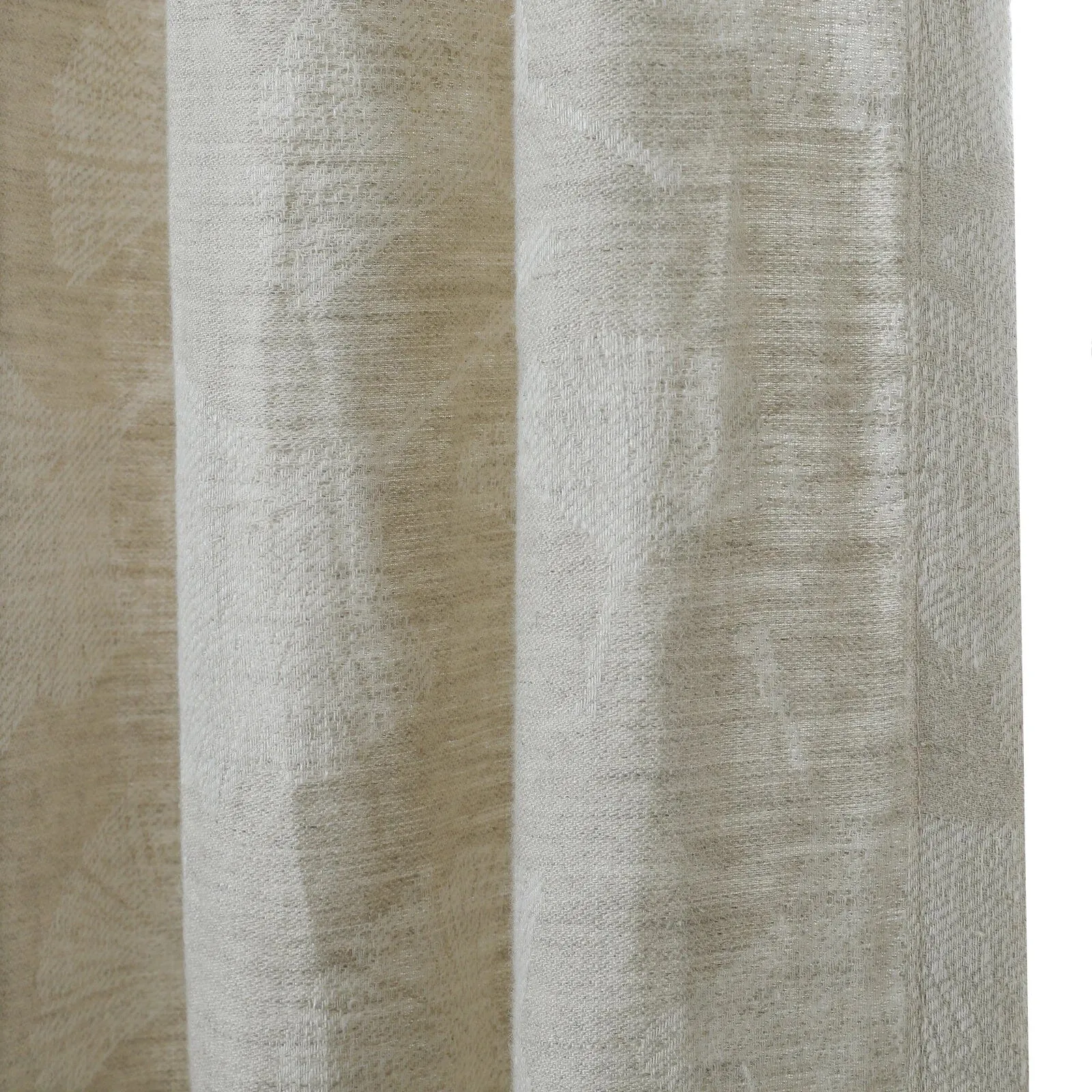 Lance 100% Linen Jacquard Curtain Grommet