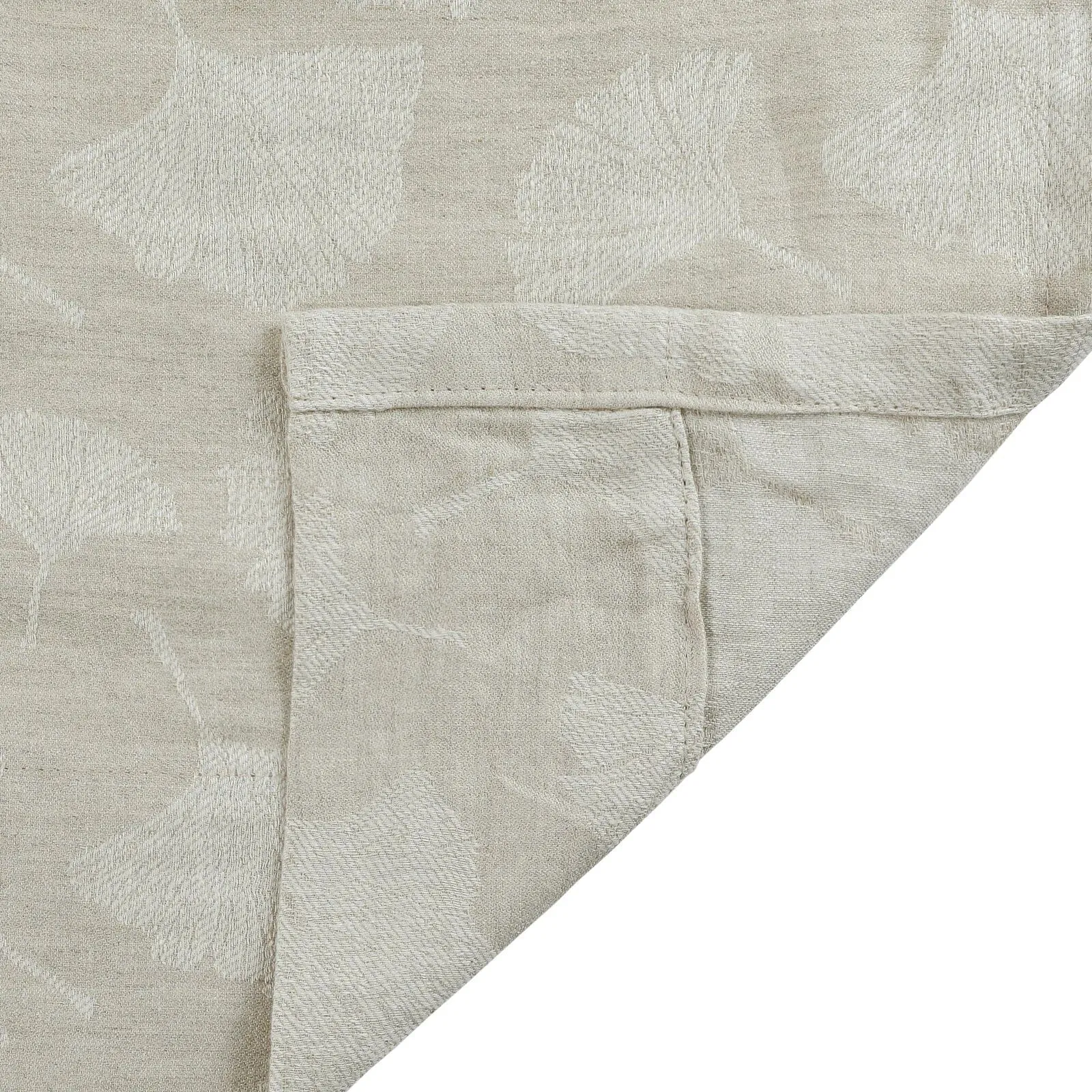 Lance 100% Linen Jacquard Curtain Grommet