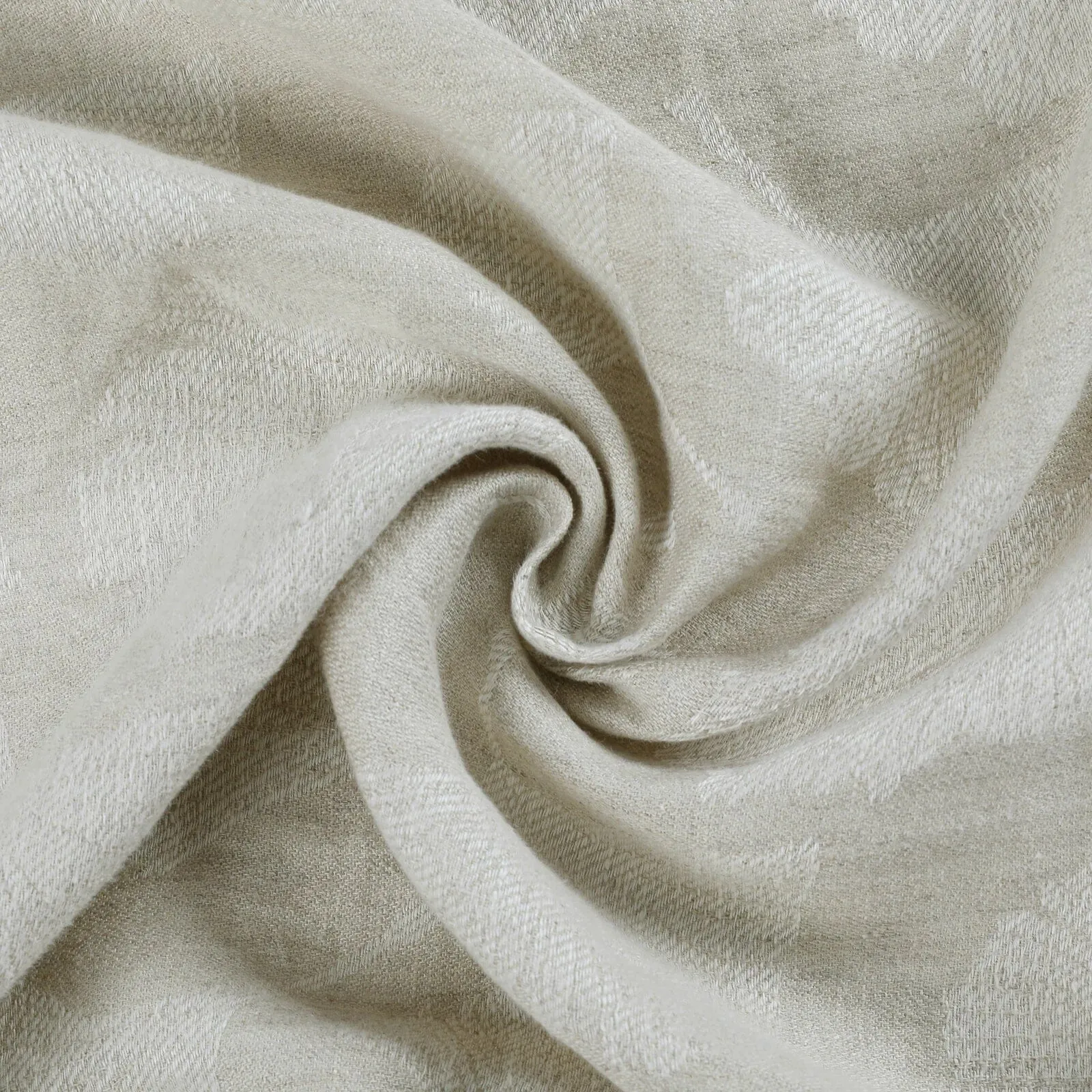 Lance 100% Linen Jacquard Curtain Grommet