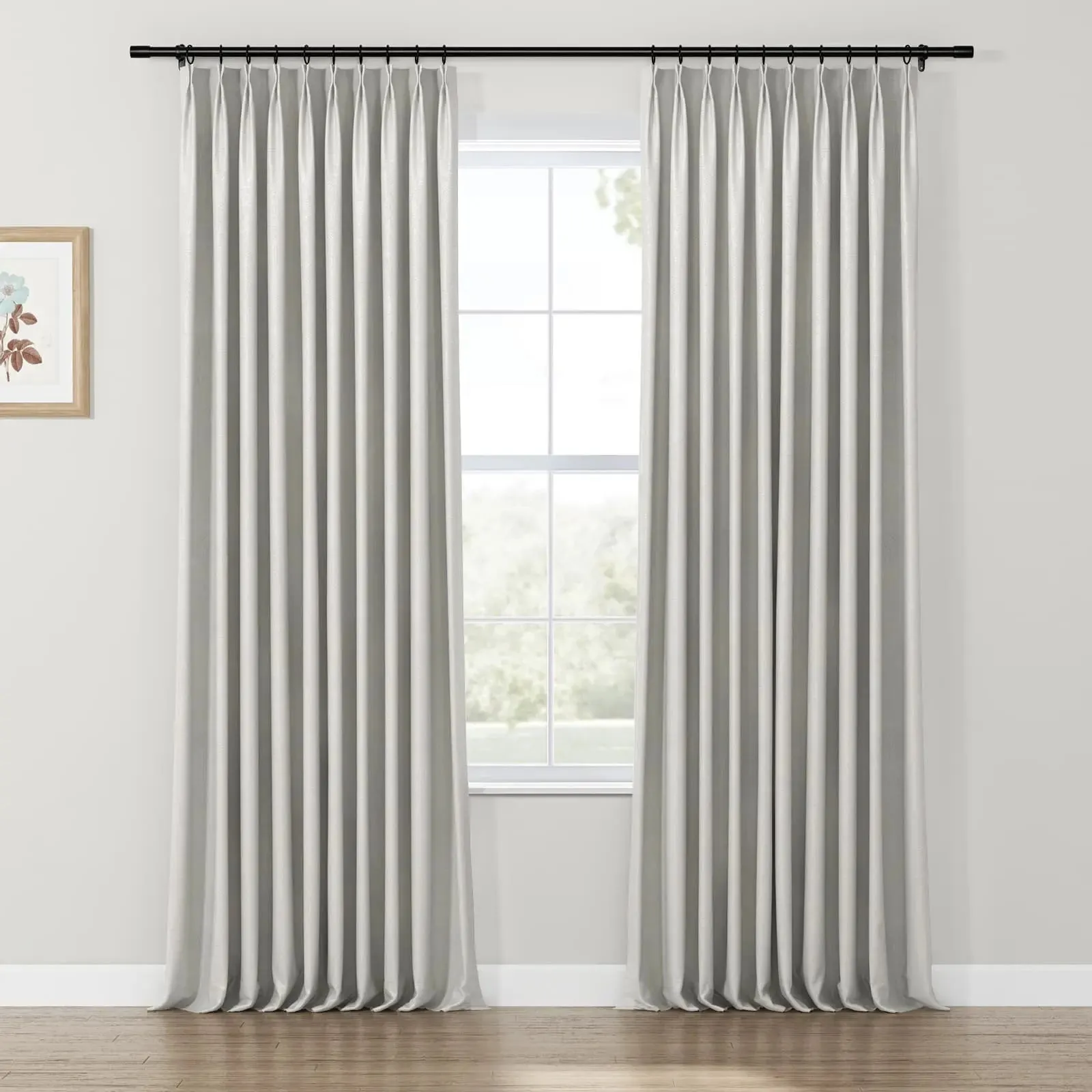 Lydia Semicircle Jacquard Curtain Pleated