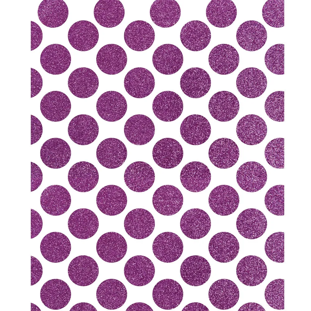 Magenta Glitter Polka Dots Printed Backdrop