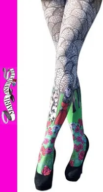 Marie Antoilette Clearance Alice Printed Tights