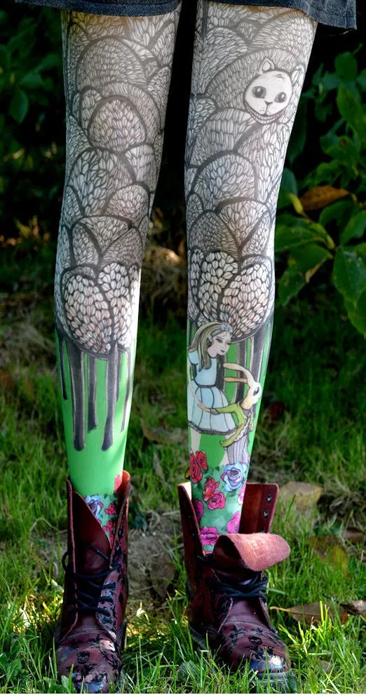 Marie Antoilette Clearance Alice Printed Tights