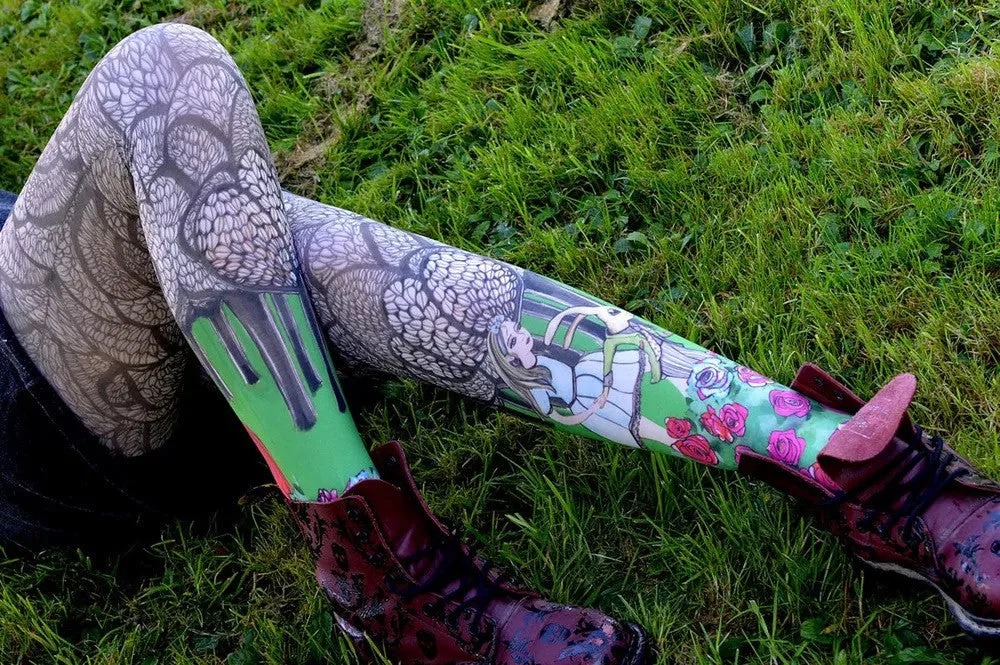 Marie Antoilette Clearance Alice Printed Tights
