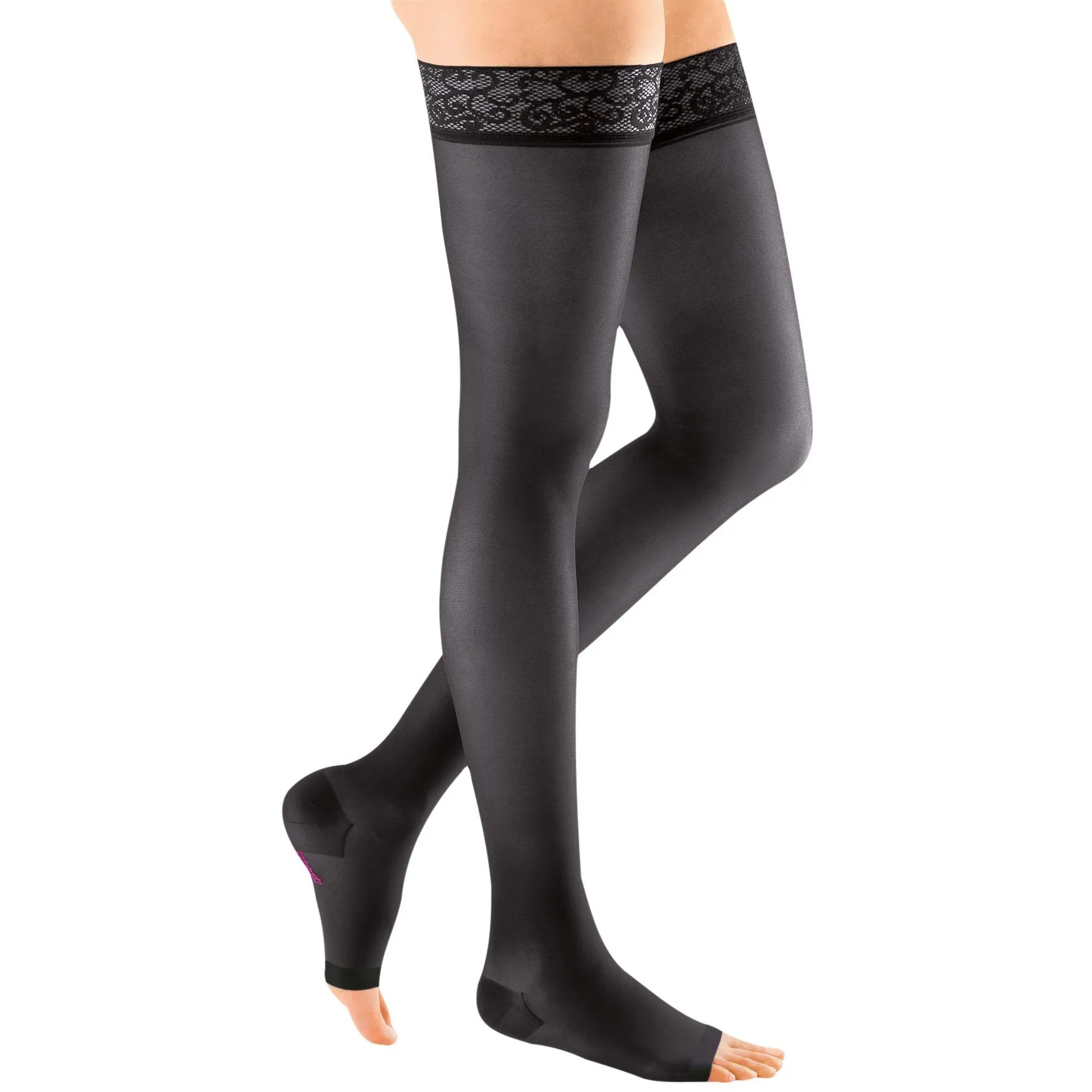 Mediven Sheer & Soft Women's Thigh High 30-40 mmHg, Open Toe