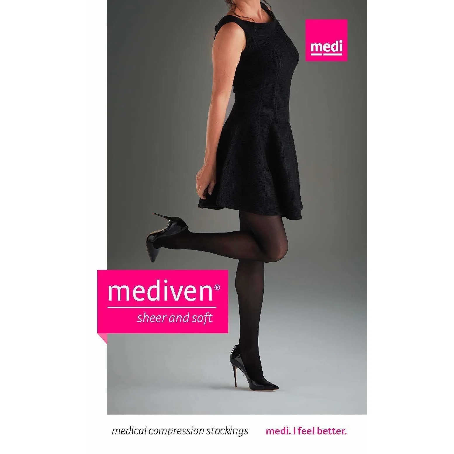 Mediven Sheer & Soft Women's Thigh High 30-40 mmHg, Open Toe