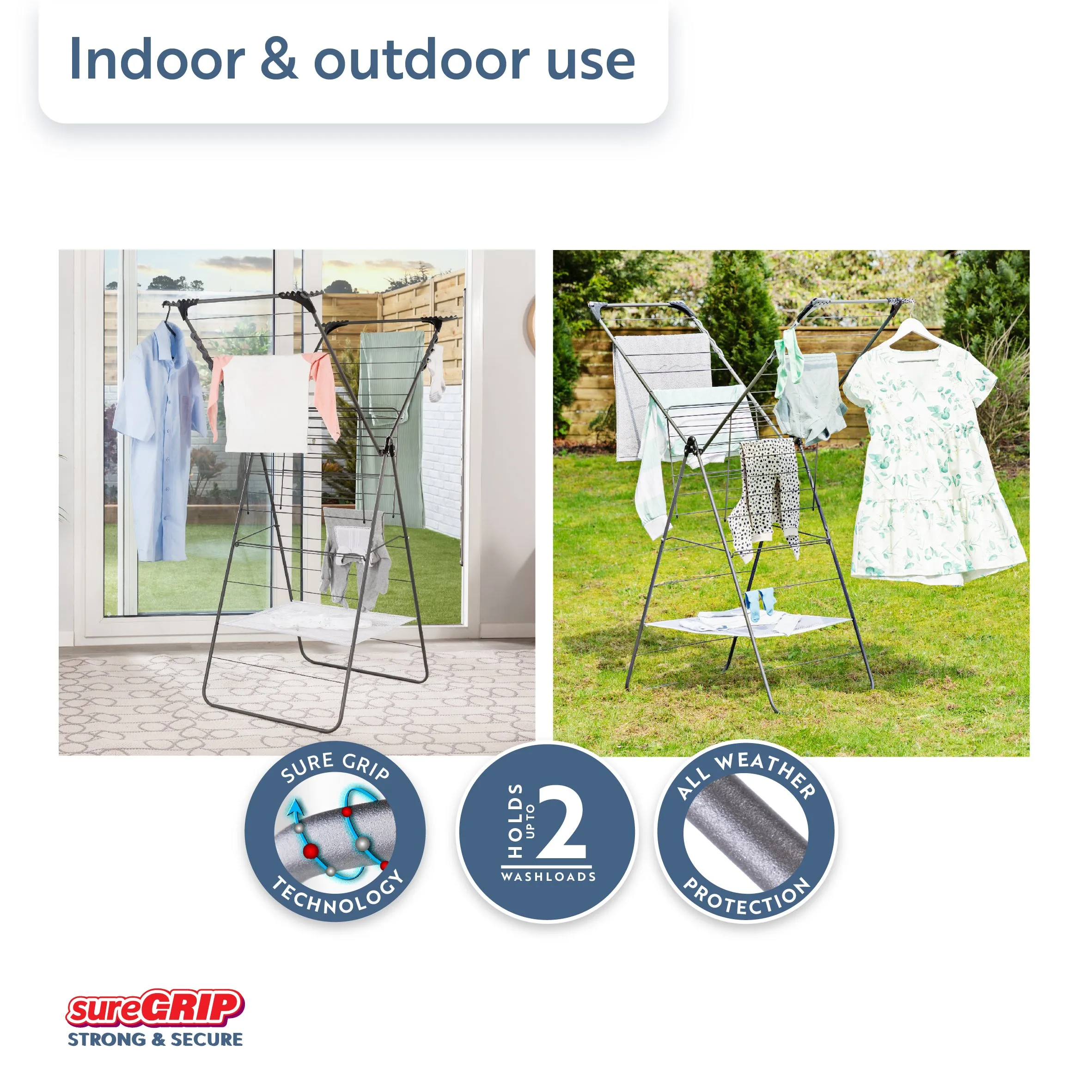 Minky Premium sureGRIP® X-Tra Wing Airer