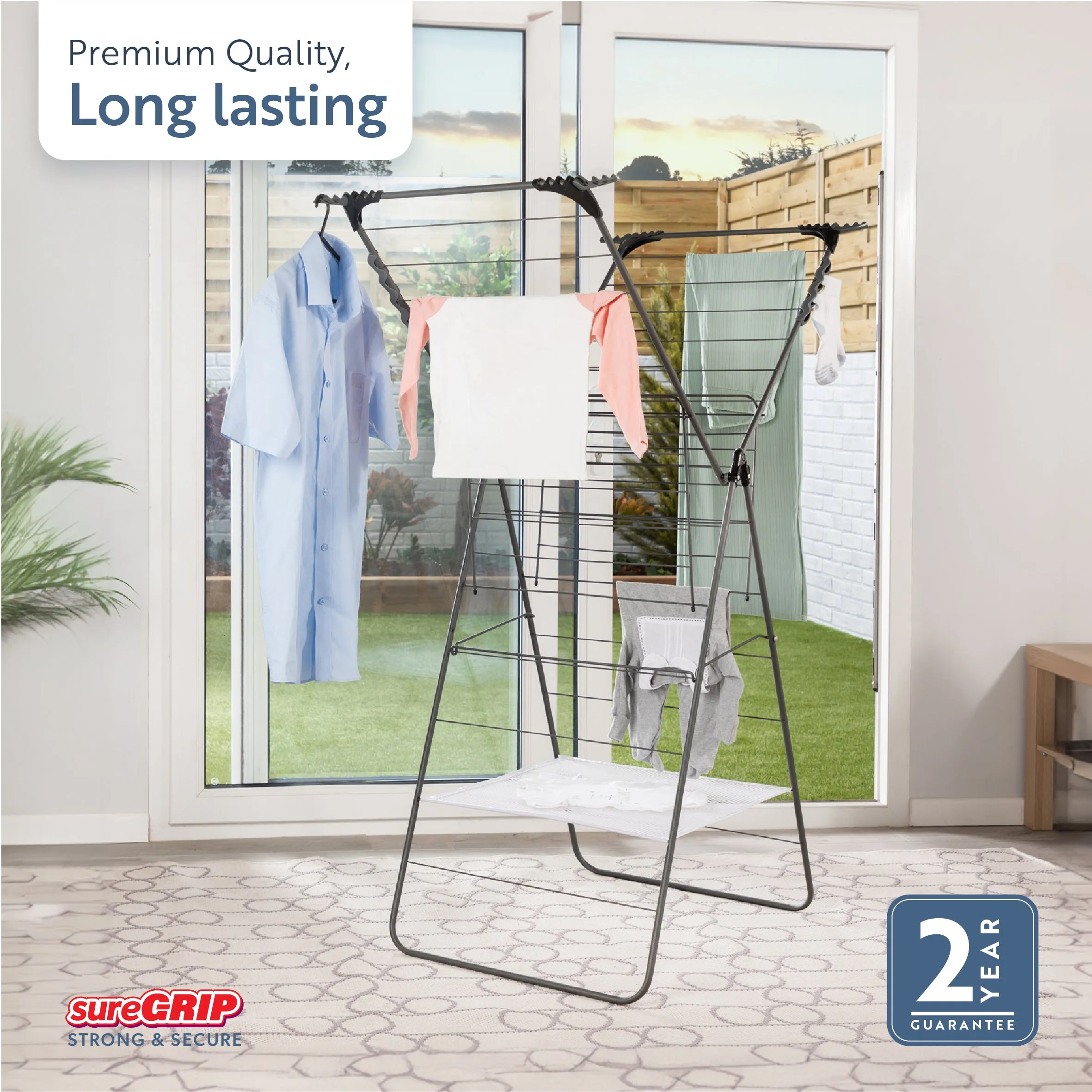 Minky Premium sureGRIP® X-Tra Wing Airer