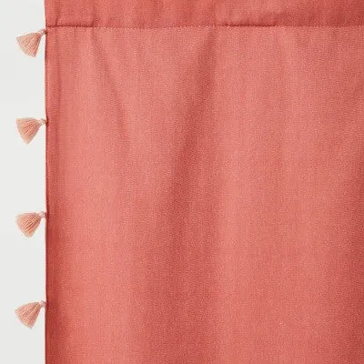 New - 95" Blackout Tassel Kids' Curtain Panel Rose Pink - Pillowfort