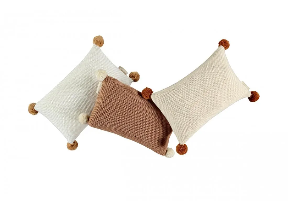 Nobodinoz So Natural Knitted Cushion - Natural
