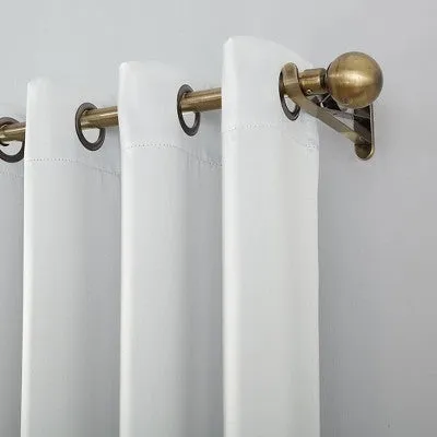 Open Box - 52"x108" Sun Zero 100% Blackout Oslo Theater Grade Grommet Curtain Panel Pearl