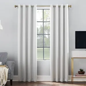 Open Box - 52"x108" Sun Zero 100% Blackout Oslo Theater Grade Grommet Curtain Panel Pearl
