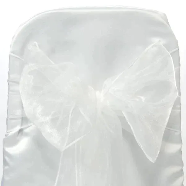 Organza Chair Bow Sash, 9-inch, 10-feet, 6-piece