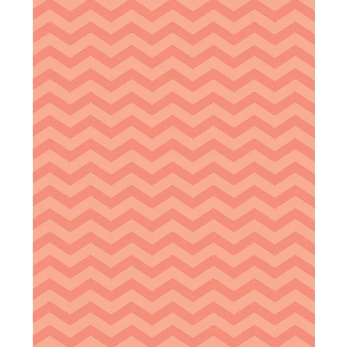 Peony Pink Chevron Printed Backdrop
